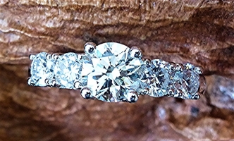 Two carat diamond engagement ring