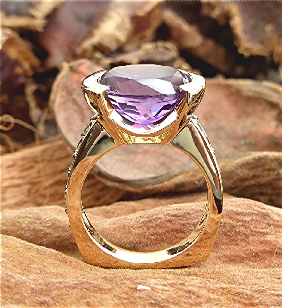 14k Colored Stone Ring Limpid Jewelry