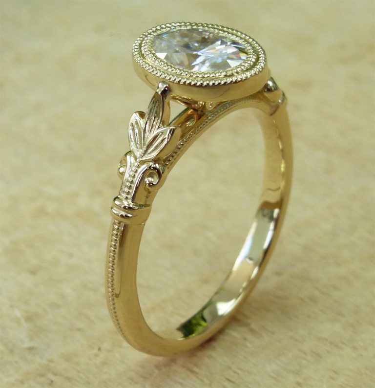 14k Gold Moissanite Engagement Ring | Limpid Jewelry